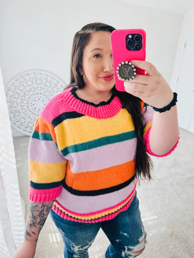 Bright Side Striped Sweater