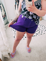 Purple Reign Tummy Control Judy Blue Shorts