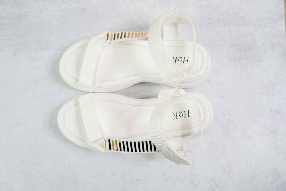 On The Move Sandals in White