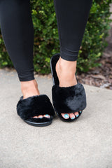 Fuzzy Slipper Sandals