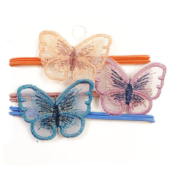 Butterfly 3 Pack Hair Ties