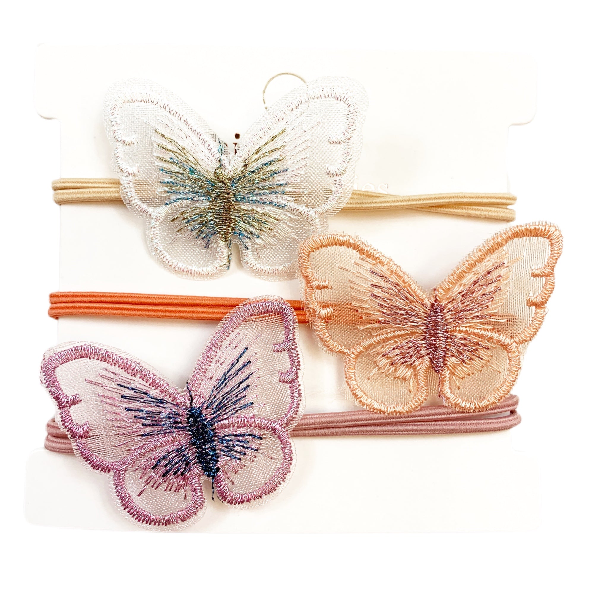 Butterfly 3 Pack Hair Ties